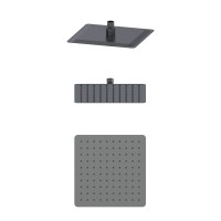 Тропическая лейка для душа WONZON & WOGHAND, Темный графит (WW-88DP06-BGM)