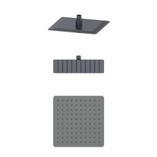 Тропическая лейка для душа WONZON & WOGHAND, Темный графит (WW-88DP06-BGM)