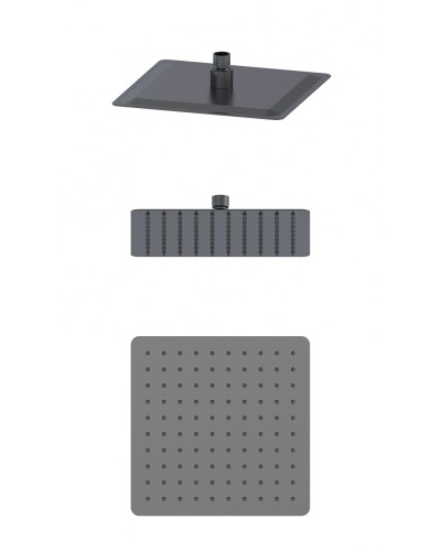 Тропическая лейка для душа WONZON & WOGHAND, Темный графит (WW-88DP06-BGM)