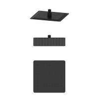 Тропическая лейка для душа WONZON & WOGHAND, Черный матовый (WW-88DP06-MB)