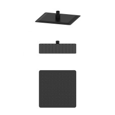 Тропическая лейка для душа WONZON & WOGHAND, Черный матовый (WW-88DP06-MB)