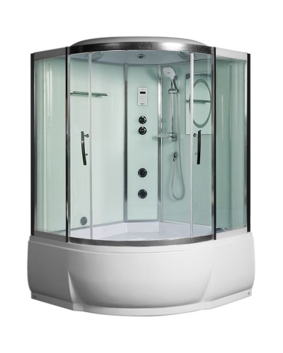 Душевой бокс WeltWasser WW500 Emmer 13555 135x135 10000003290 профиль Хром стекло прозрачное