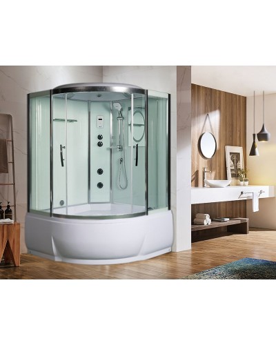 Душевой бокс WeltWasser WW500 Emmer 13555 135x135 10000003290 профиль Хром стекло прозрачное