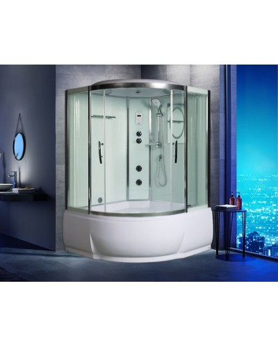 Душевой бокс WeltWasser WW500 Emmer 13555 135x135 10000003290 профиль Хром стекло прозрачное