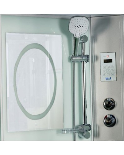 Душевой бокс WeltWasser WW500 Emmer 13555 135x135 10000003290 профиль Хром стекло прозрачное