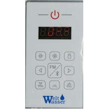 Душевой бокс WeltWasser WW500 Emmer 13555 135x135 10000003290 профиль Хром стекло прозрачное