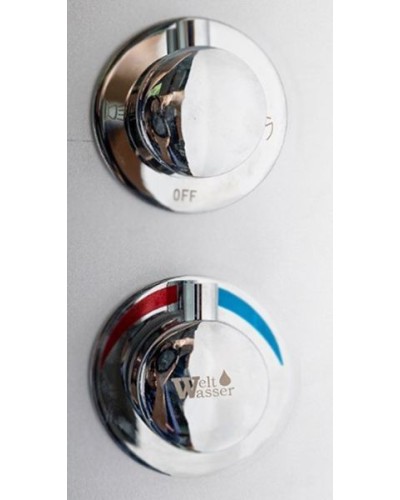 Душевой бокс WeltWasser WW500 Emmer 13555 135x135 10000003290 профиль Хром стекло прозрачное