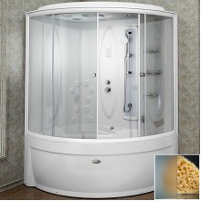 Душевой бокс Radomir Вирсавия 170x125 L 1-04-1-1-4-0691 профиль Белый стекло матовое