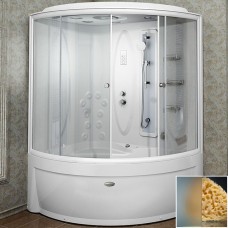 Душевой бокс Radomir Вирсавия 170x125 L 1-04-1-1-4-0691 профиль Белый стекло матовое