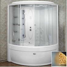 Душевой бокс Radomir Вирсавия 170x125 R 1-04-1-2-4-0691 профиль Белый стекло матовое