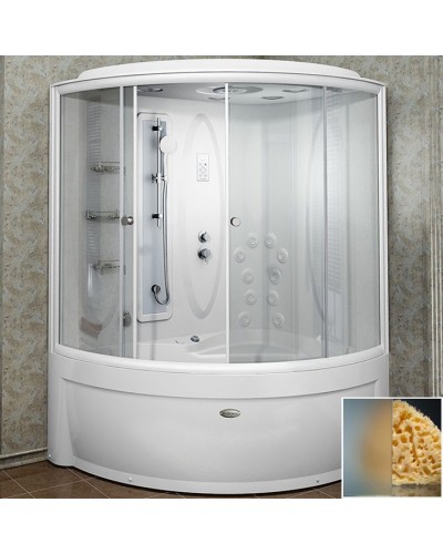 Душевой бокс Radomir Вирсавия 170x125 R 1-04-1-2-4-0691 профиль Белый стекло матовое