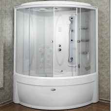 Душевой бокс Radomir Вирсавия 170x125 L 1-04-1-1-4-0690 профиль Белый стекло прозрачное