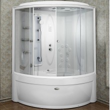 Душевой бокс Radomir Вирсавия 170x125 R 1-04-1-2-4-0690 профиль Белый стекло прозрачное