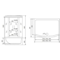 Душевой бокс Timo Standart 170x88 T-6670S без гидромассажа