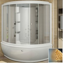 Душевой бокс Radomir Калифорния 1 155x155 1-04-1-0-4-0801 профиль Белый стекло матовое