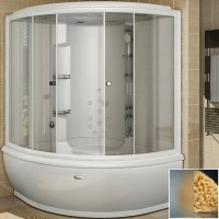 Душевой бокс Radomir Калифорния 2 155x155 1-04-1-0-5-0811 профиль Белый стекло матовое