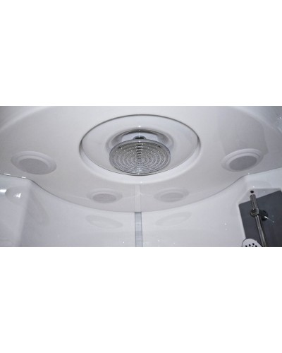 Душевой бокс Radomir Лаура 128x128 1-04-1-0-5-0871 профиль Белый стекло матовое