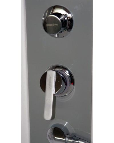 Душевой бокс Radomir Лаура 128x128 1-04-1-0-5-0871 профиль Белый стекло матовое