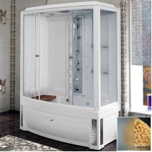 Душевой бокс Radomir Элис 1 168x85 L 1-04-1-1-4-0951 профиль Белый стекло матовое