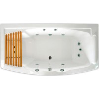 Душевой бокс Radomir Элис 2 168x85 L 1-04-1-1-5-0960 профиль Белый стекло прозрачное