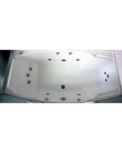 Душевой бокс Radomir Элис 2 168x85 L 1-04-1-1-5-0960 профиль Белый стекло прозрачное