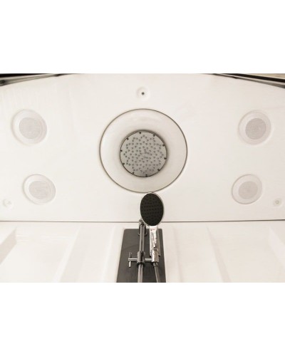 Душевой бокс Radomir Элис 2 168x85 L 1-04-1-1-5-0960 профиль Белый стекло прозрачное