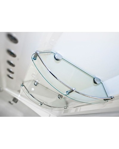 Душевой бокс Radomir Элис 2 168x85 R 1-04-1-2-5-0961 профиль Белый стекло матовое