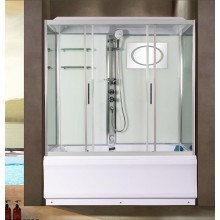 Душевой бокс WeltWasser WW500 Emmer 150/85/55-2 150х85 10000004659 профиль Хром стекло прозрачное