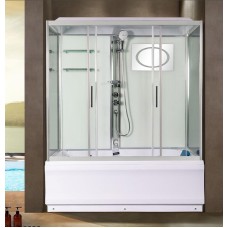 Душевой бокс WeltWasser WW500 Emmer 150/85/55-2 150х85 10000004659 профиль Хром стекло прозрачное