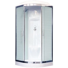 Душевая кабина Royal Bath НК 90x90 RB90HK6-WC-CH стекло матовое задняя стенка Белая