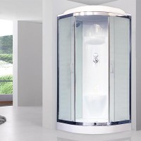Душевая кабина Royal Bath НК 90x90 RB90HK6-WC-CH стекло матовое задняя стенка Белая