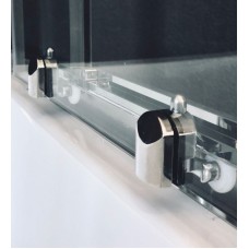 Душевая кабина Royal Bath ВК 90x90 RB90BK3-WT-CH с гидромассажем стекло прозрачное задняя стенка Белая