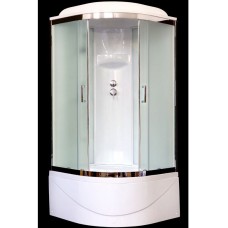 Душевая кабина Royal Bath НК RB90HK1-T-CH 90x90 стекло прозрачное задняя стенка Белая