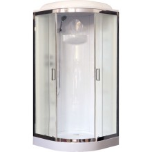 Душевая кабина Royal Bath НК RB90HK1-M-CH 90x90 профиль Хром задняя стенка Белая