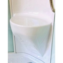Душевая кабина Royal Bath НК 90x90 RB90HK7-WC-CH с гидромассажем стекло матовое задние стенки Белые