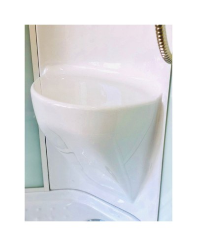 Душевая кабина Royal Bath НК 90x90 RB90HK7-WC-CH с гидромассажем стекло матовое задние стенки Белые