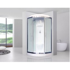 Душевая кабина Royal Bath НК 100x100 RB100HK6-WC-CH стекло матовое задняя стенка Белая