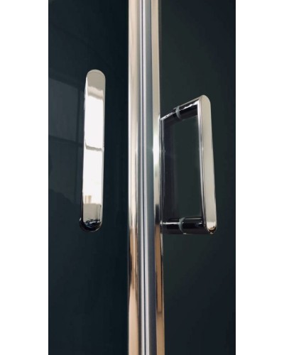 Душевая кабина Royal Bath НК 90x90 RB90HK6-BT-CH стекло прозрачное задняя стенка Черная