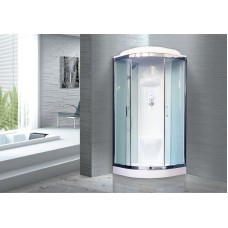 Душевая кабина Royal Bath НК 90x90 RB90HK6-WT-CH стекло прозрачное задняя стенка Белая