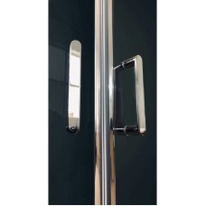 Душевая кабина Royal Bath ВК 120x80 RB8120BK6-BT-CH-L стекло прозрачное задние стенки Черные