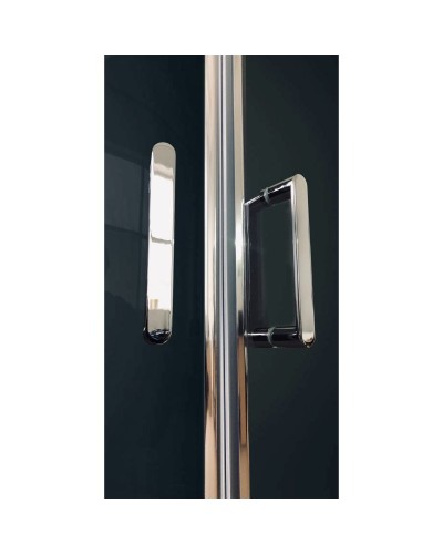 Душевая кабина Royal Bath ВК 120x80 RB8120BK6-WT-CH-L стекло прозрачное задние стенки Белые