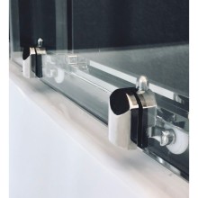 Душевая кабина Royal Bath ВК 120x80 RB8120BK2-T-CH-L с гидромассажем стекло прозрачное задние стенки Белые