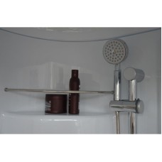 Душевая кабина Royal Bath NRW 90x90 RB90NRW-C-CH с гидромассажем стекло матовое задняя стенка Белая