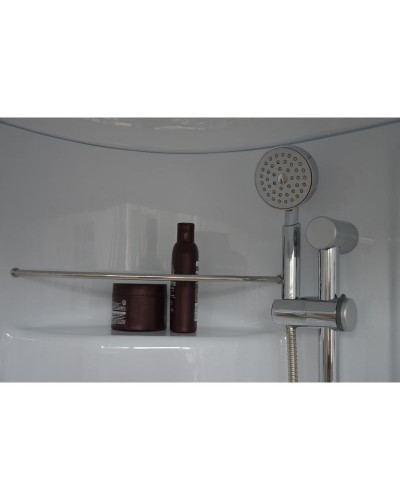 Душевая кабина Royal Bath NRW 90x90 RB90NRW-C-CH с гидромассажем стекло матовое задняя стенка Белая