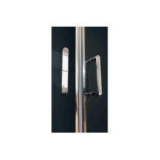 Душевая кабина Royal Bath NRW 100x100 RB100NRW-T-CH с гидромассажем стекло прозрачное задняя стенка Белая