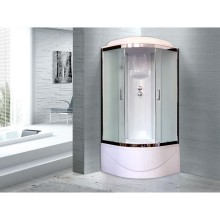 Душевая кабина Royal Bath ВК 90x90 RB90BK6-WC-CH стекло матовое задняя стенка Белая