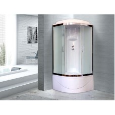 Душевая кабина Royal Bath ВК 90x90 RB90BK6-WC-CH стекло матовое задняя стенка Белая