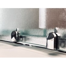 Душевая кабина Royal Bath ВК 120x80 RB8120BK6-WC-CH-L стекло матовое задние стенки Белые