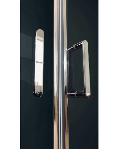 Душевая кабина Royal Bath HP 80х80 RB80HP6-WT-CH стекло прозрачное задняя стенка Белая