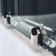 Душевая кабина Royal Bath HP 80х80 RB80HP6-WT-CH стекло прозрачное задняя стенка Белая